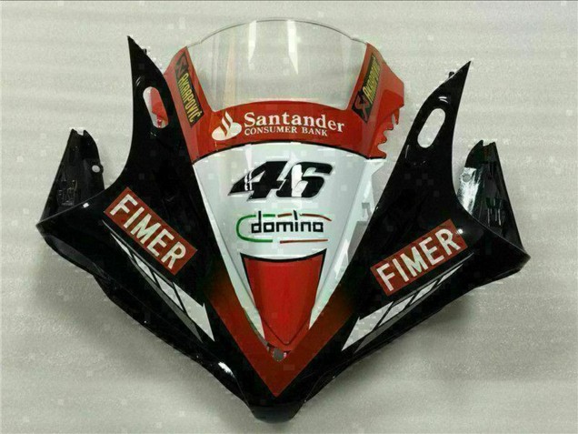 2007-2008 Yamaha YZF R1 Motorcycle Fairings - Red White Black Fimer Santander 46