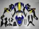 2007-2008 Yamaha YZF R1 Motorcycle Fairings - Blue Yellow Black Shark