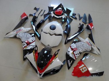 Shop 2007-2008 Yamaha YZF R1 Motorcycle Fairings - White Red Black Yellow Dark Dog
