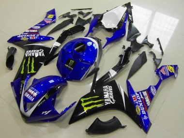 Shop 2007-2008 Yamaha YZF R1 Motorcycle Fairings - White Blue Black Green Monster