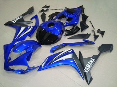 Shop 2007-2008 Yamaha YZF R1 Motorcycle Fairings - Blue White Black