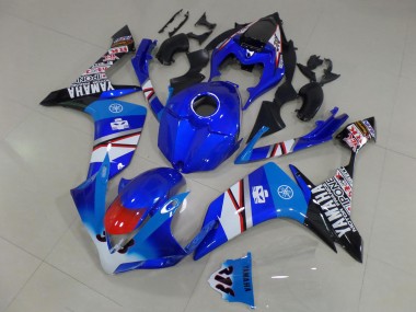 Shop 2007-2008 Yamaha YZF R1 Motorcycle Fairings - Blue White Red Black