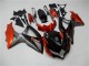 2008-2010 Suzuki GSXR 600/750 Motorcycle Fairings - Orange Grey Glossy Black