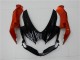 2008-2010 Suzuki GSXR 600/750 Motorcycle Fairings - Orange Grey Glossy Black