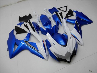 Shop 2008-2010 Suzuki GSXR 600/750 Motorcycle Fairings - White Blue