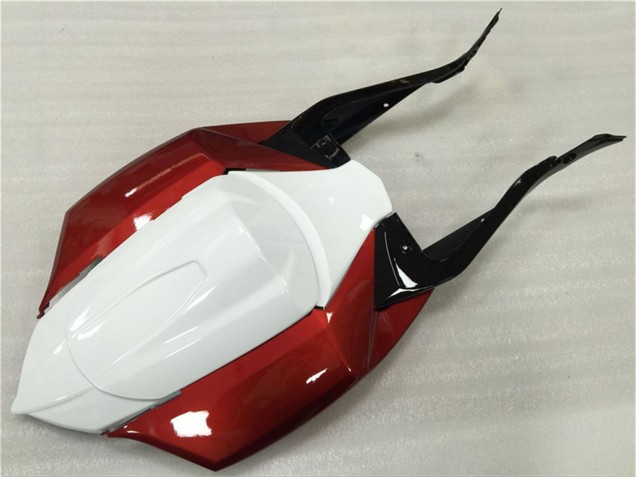 2008-2010 Suzuki GSXR 600/750 Motorcycle Fairings - White Red Glossy Black