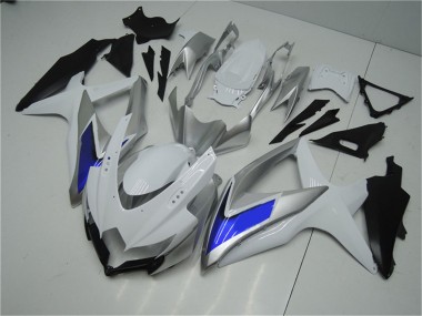 Shop 2008-2010 Suzuki GSXR 600/750 Motorcycle Fairings - Silver White Blue Black