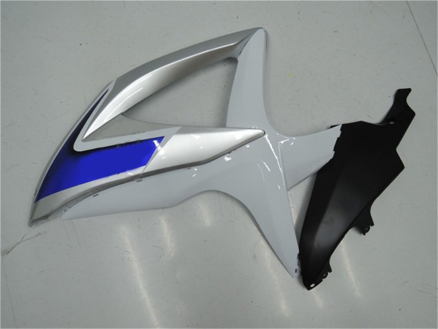 2008-2010 Suzuki GSXR 600/750 Motorcycle Fairings - Silver White Blue Black