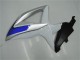 2008-2010 Suzuki GSXR 600/750 Motorcycle Fairings - Silver White Blue Black