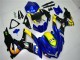 2008-2010 Suzuki GSXR 600/750 Motorcycle Fairings - Blue Yellow Shark