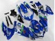2008-2010 Suzuki GSXR 600/750 Motorcycle Fairings - Blue White Green Black