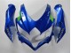 2008-2010 Suzuki GSXR 600/750 Motorcycle Fairings - Blue White Green Black
