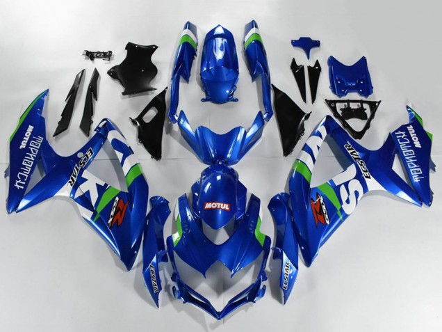 2008-2010 Suzuki GSXR 600/750 Motorcycle Fairings - Blue White Green Black