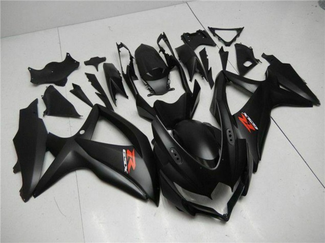 2008-2010 Suzuki GSXR 600/750 Motorcycle Fairings - Matte Black Red