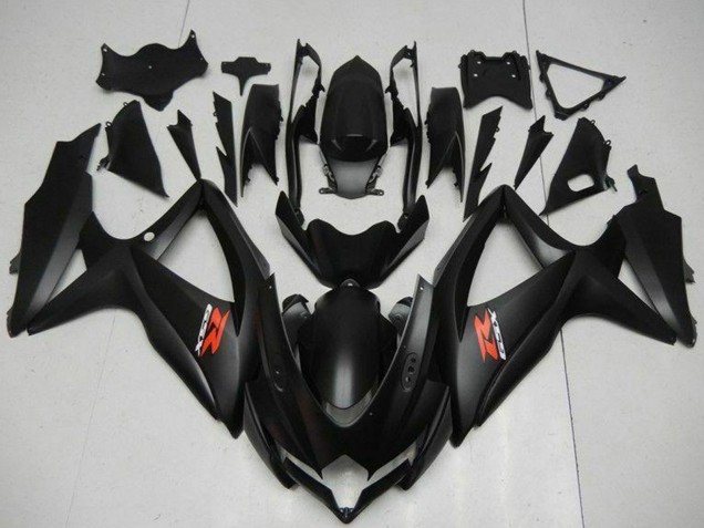 2008-2010 Suzuki GSXR 600/750 Motorcycle Fairings - Matte Black Red