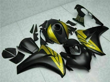 Shop 2008-2011 Honda CBR1000RR Motorcycle Fairings - Matte Black Gold