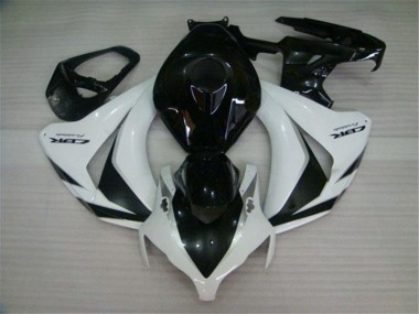 Shop 2008-2011 Honda CBR1000RR Motorcycle Fairings Kits - White Glossy Black