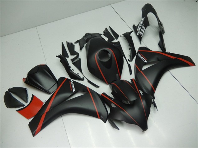 2008-2011 Honda CBR1000RR Motorcycle Fairings - Matte Black Red