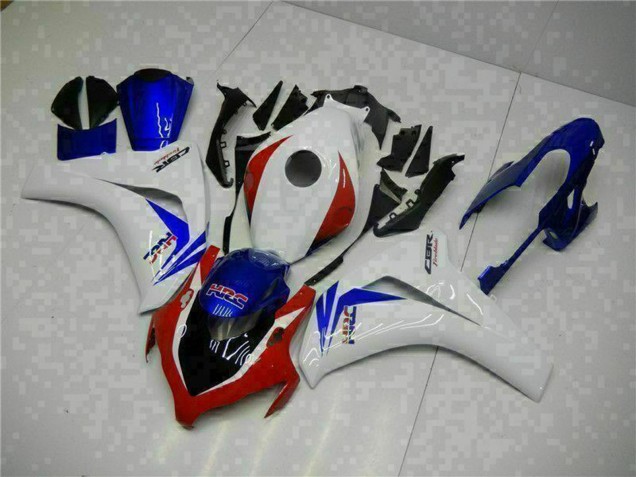 2008-2011 Honda CBR1000RR Bike Fairings - White Red Blue HRC