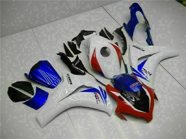2008-2011 Honda CBR1000RR Bike Fairings - White Red Blue HRC