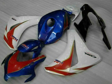 Shop 2008-2011 Honda CBR1000RR Motorcycle Fairings Kit - White Red Blue HRC