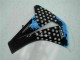 2008-2011 Honda CBR1000RR Motorcycle Fairing - White Blue Glossy Black