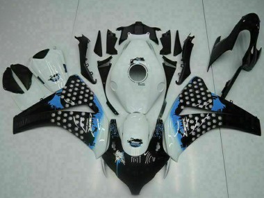 Shop 2008-2011 Honda CBR1000RR Motorcycle Fairing - White Blue Glossy Black