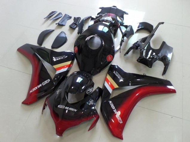 2008-2011 Honda CBR1000RR Motorcycle Fairings - Glossy Black Red Mugen