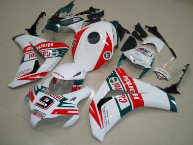 Shop 2008-2011 Honda CBR1000RR Motorcycle Fairings - White Red Dark Green Castrol No 9