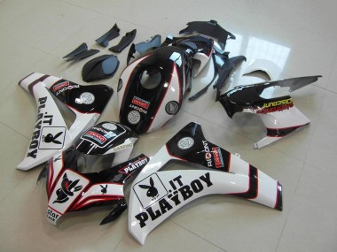 Shop 2008-2011 Honda CBR1000RR Motorcycle Fairings - White Red Glossy Black Playboy