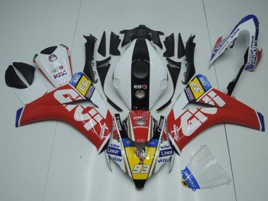 Shop 2008-2011 Honda CBR1000RR Motorcycle Fairings - White Red Yellow Black Givi 93