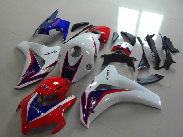 2008-2011 Honda CBR1000RR Motorcycle Fairing - White Red Blue HRC
