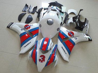 Shop 2008-2011 Honda CBR1000RR Motorcycle Fairings - White Red Light Blue Martini 3