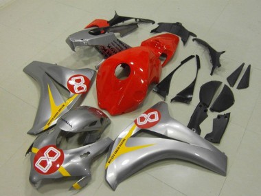 Shop 2008-2011 Honda CBR1000RR Motorcycle Fairings - Silver Red Yellow 8