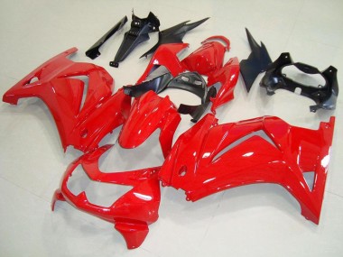 Shop 2008-2012 Kawasaki ZX250R Motorcycle Fairings - Red Black