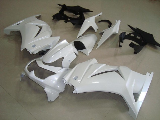 2008-2012 Kawasaki ZX250R Motorcycle Fairings - Pearl White