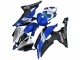 2008-2016 Yamaha YZF R6 Motorcycle Fairings - White Blue Matte Black Yamalube