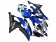 2008-2016 Yamaha YZF R6 Motorcycle Fairings - White Blue Matte Black Yamalube