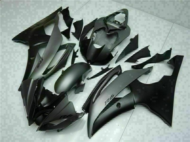 2008-2016 Yamaha YZF R6 Motorcycle Fairings - Grey Matte Black