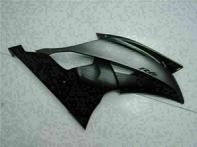 2008-2016 Yamaha YZF R6 Motorcycle Fairings - Grey Matte Black