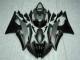 2008-2016 Yamaha YZF R6 Motorcycle Fairings - Grey Matte Black