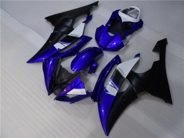 Shop 2008-2016 Yamaha YZF R6 Motorcycle Fairings - White Blue Matte Black
