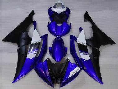 Shop 2008-2016 Yamaha YZF R6 Motorcycle Fairings - White Blue Matte Black