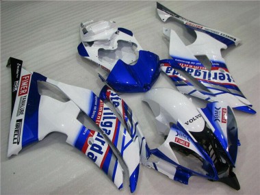 Shop 2008-2016 Yamaha YZF R6 Motorcycle Fairings - White Blue Red Sterilgarda Volvo Fimer Yamalube