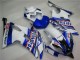 2008-2016 Yamaha YZF R6 Motorcycle Fairings - White Blue Red Sterilgarda Volvo Fimer Yamalube