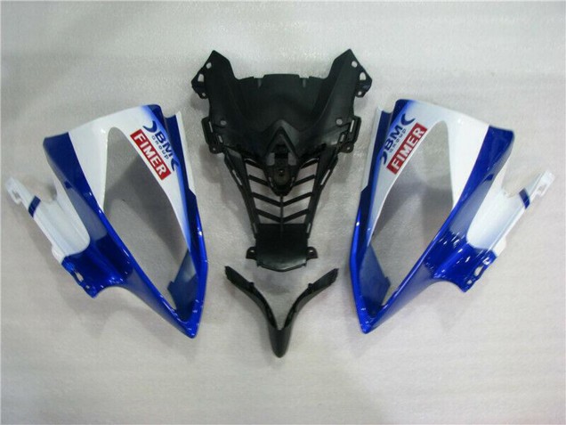 2008-2016 Yamaha YZF R6 Motorcycle Fairings - White Blue Red Sterilgarda Volvo Fimer Yamalube