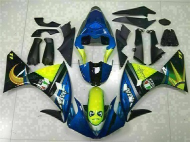 Shop 2009-2011 Yamaha YZF R1 Motorcycle Fairings - Blue Yellow Shark