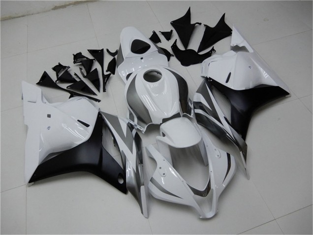 2009-2012 Honda CBR600RR Motorcycle Fairing - White Grey Matte Black