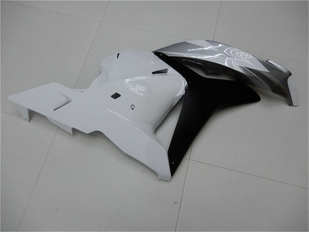 2009-2012 Honda CBR600RR Motorcycle Fairing - White Grey Matte Black
