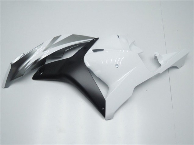 2009-2012 Honda CBR600RR Motorcycle Fairing - White Grey Matte Black